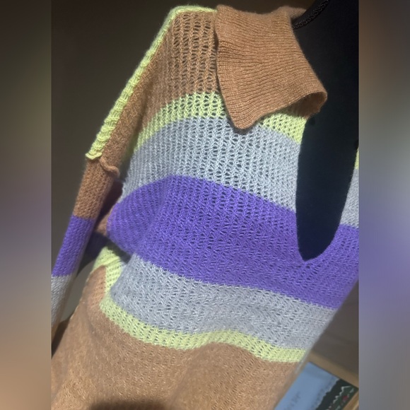 Free People Ives Cashmere Pullover Top Sz M - Picture 2 of 6